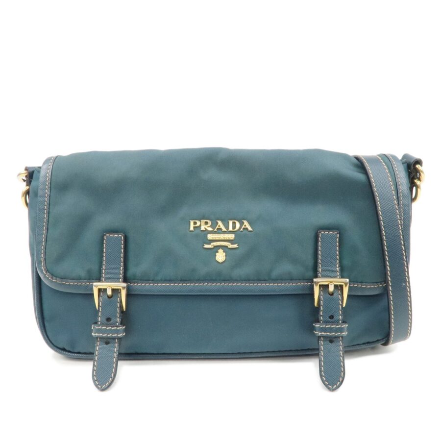 Prada Crossbody green bag – front view