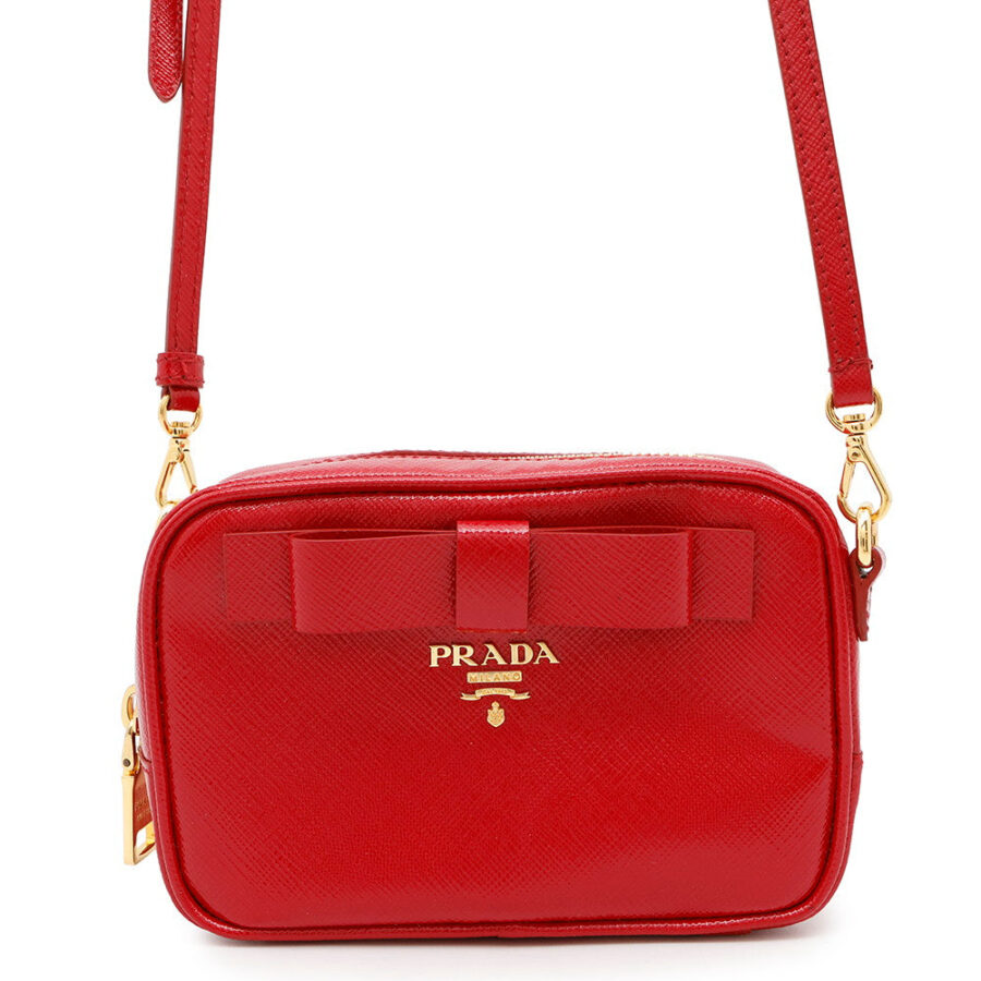 Prada Shoulder Bag red – front view
