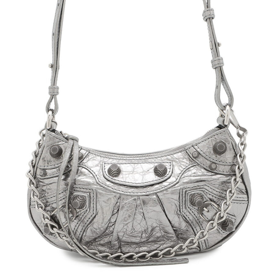 Louis Vuitton handbag silver – front view