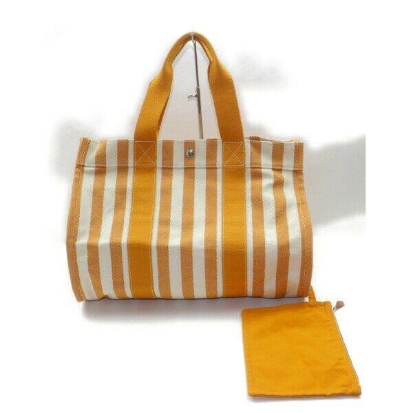 Brand Inspired Hermes Tote Bag Cannes Yellow Canvas (SHC7-11037) | Studio Nafay