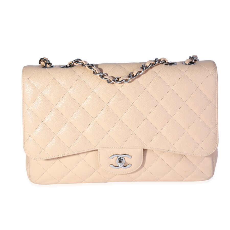 Chanel Flap Bag beige – front view