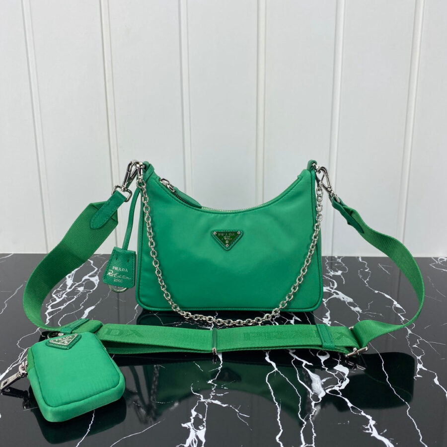 Designer Hobo green bag – front view