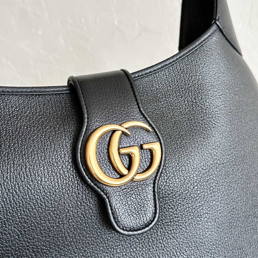 Designer Shoulder Bag black – front view