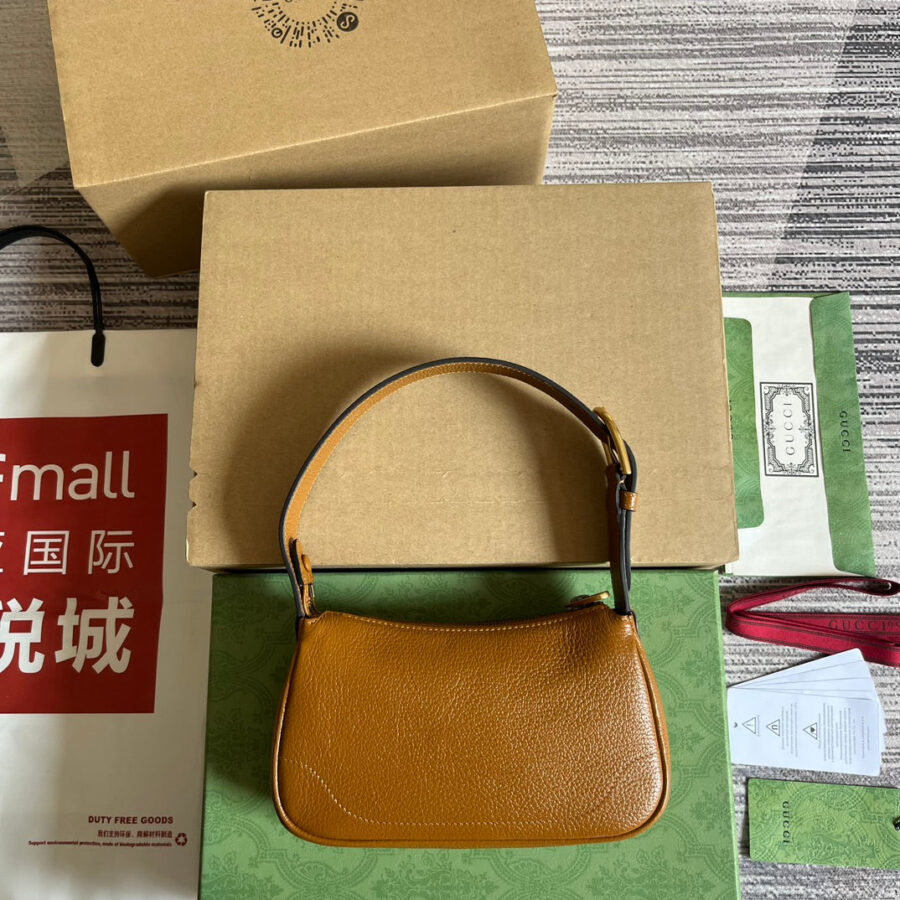 Designer Shoulder Bag brown – front view