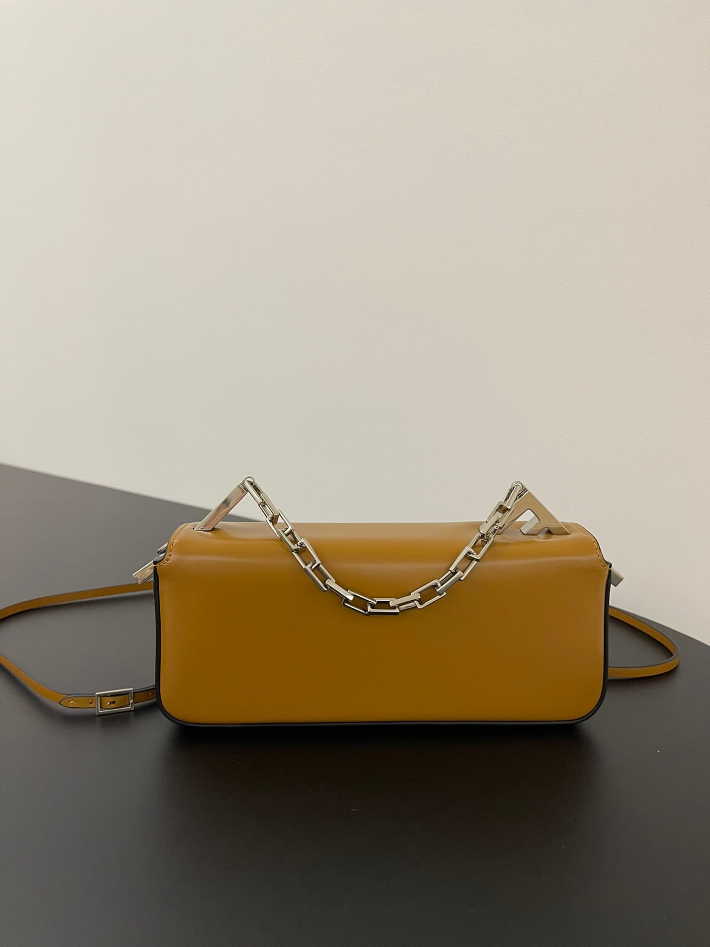 Fendi MINI First Sight 23 BAG IN Copper Brown Calfskin WITH Silver …