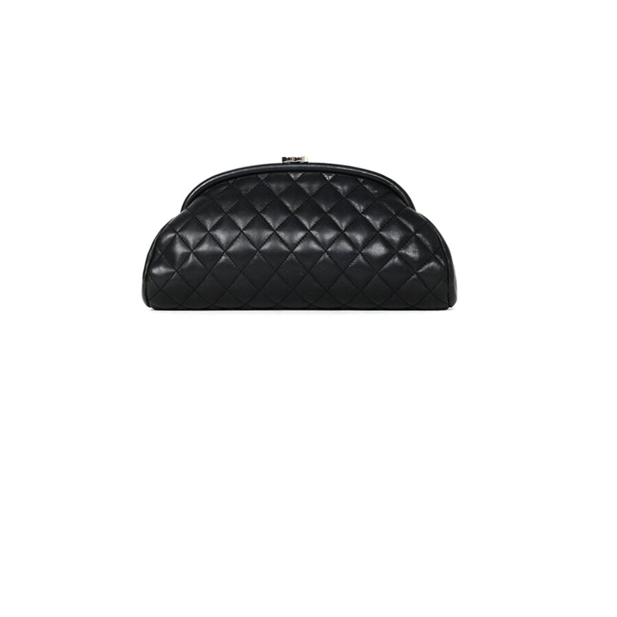 Chanel Clutch black bag – front view