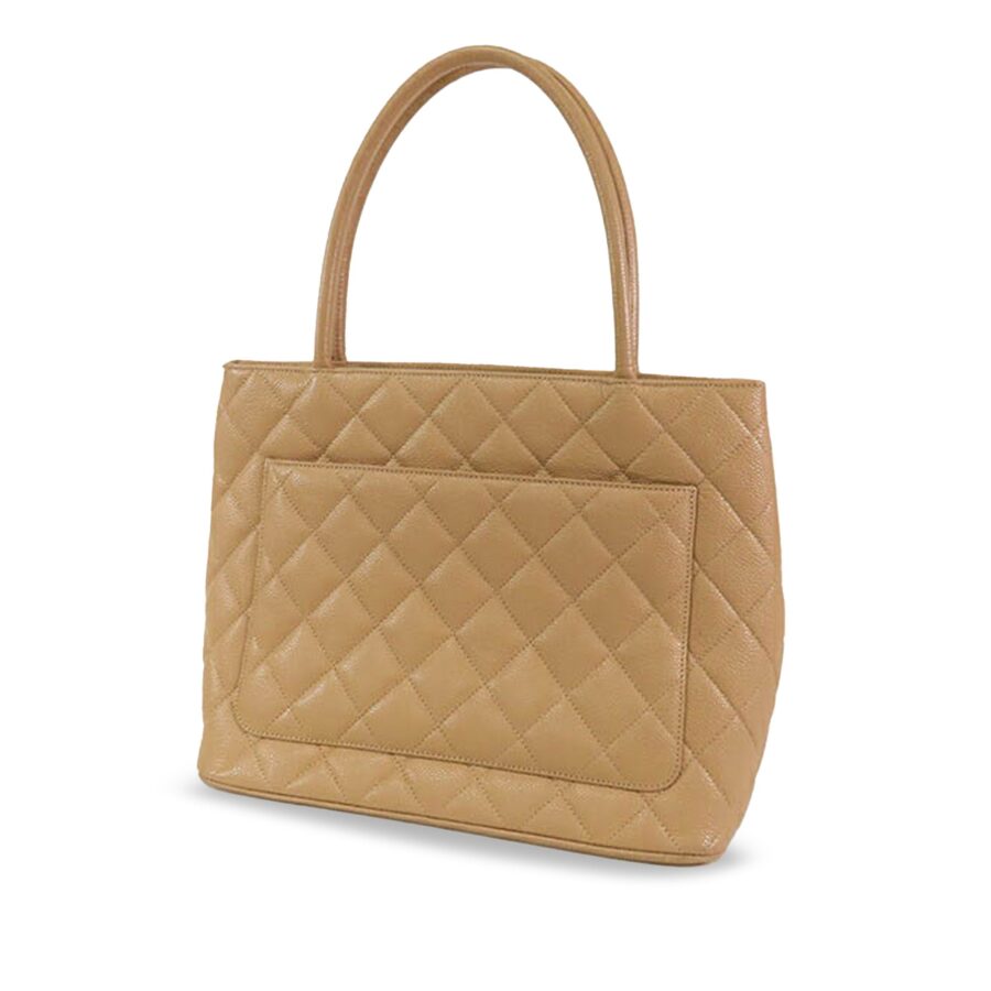 Chanel Tote tan bag – front view