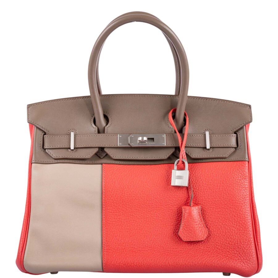 Hermes Birkin rose bag – front view