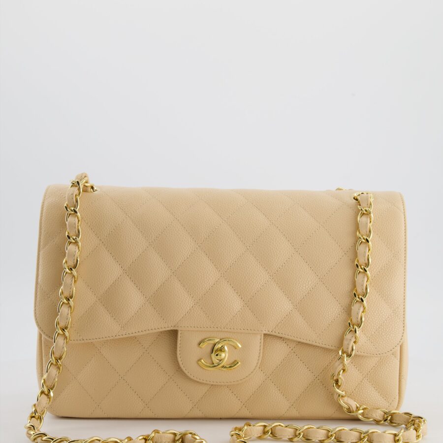 Chanel Flap Bag beige – front view