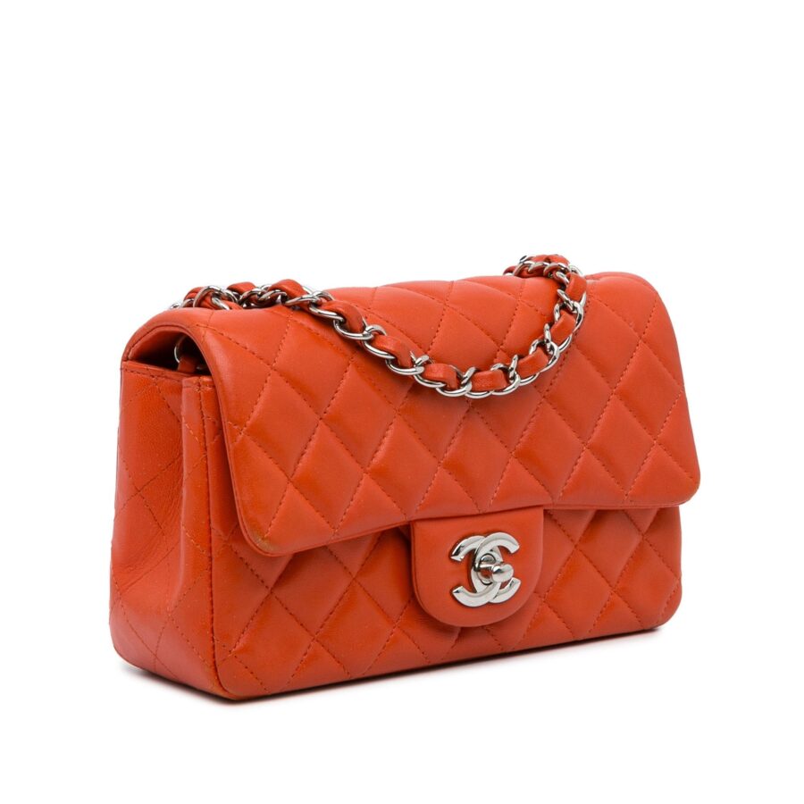 Chanel handbag orange – front view
