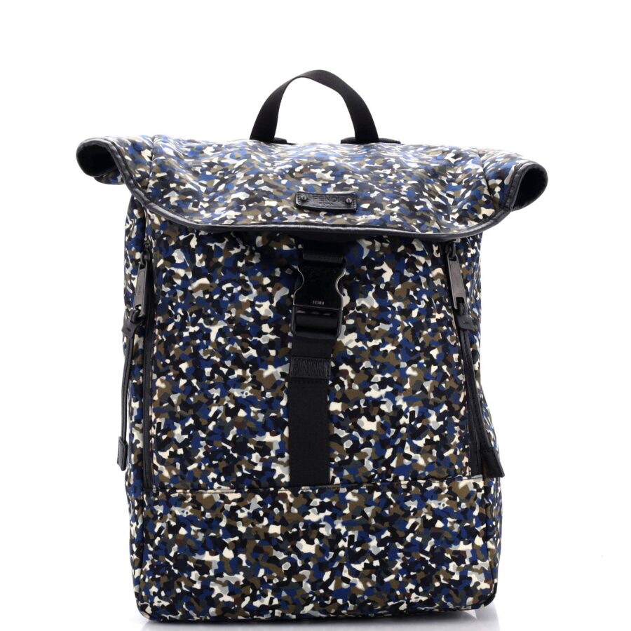 Buckle Backpack Printed Nylon Large | Studio Nafay