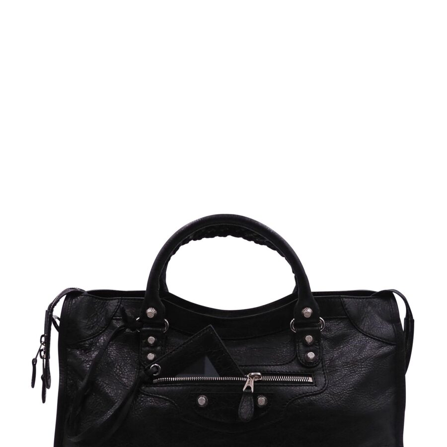 Balenciaga City black bag – front view