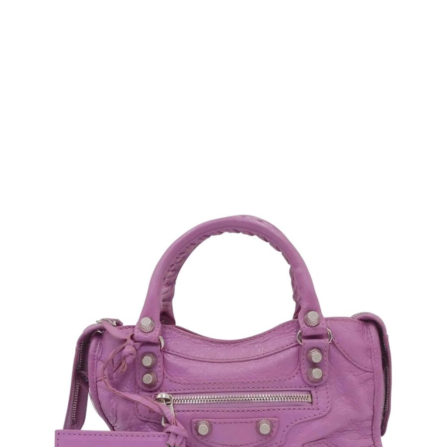 Balenciaga City lilac bag – front view