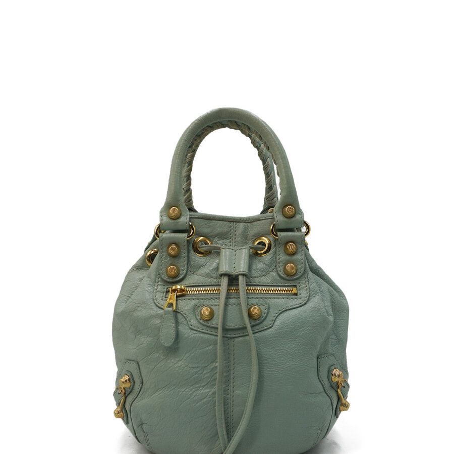 Balenciaga City mint bag – front view