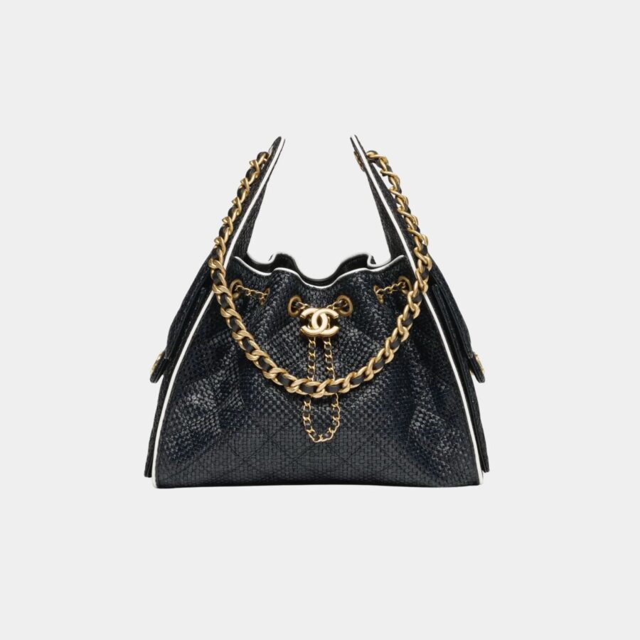 Chanel handbag gold – front view