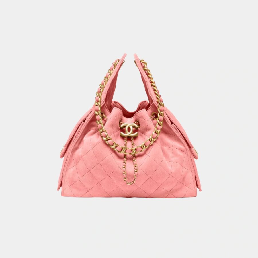 Chanel handbag gold – front view