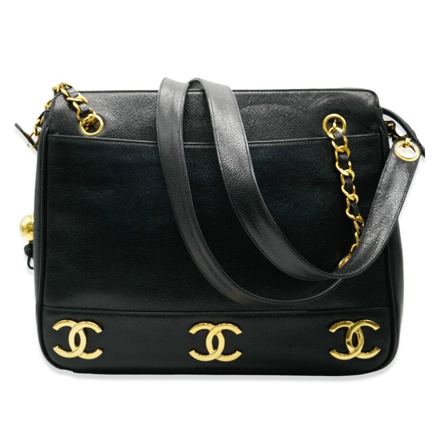 Chanel Tote black bag – front view