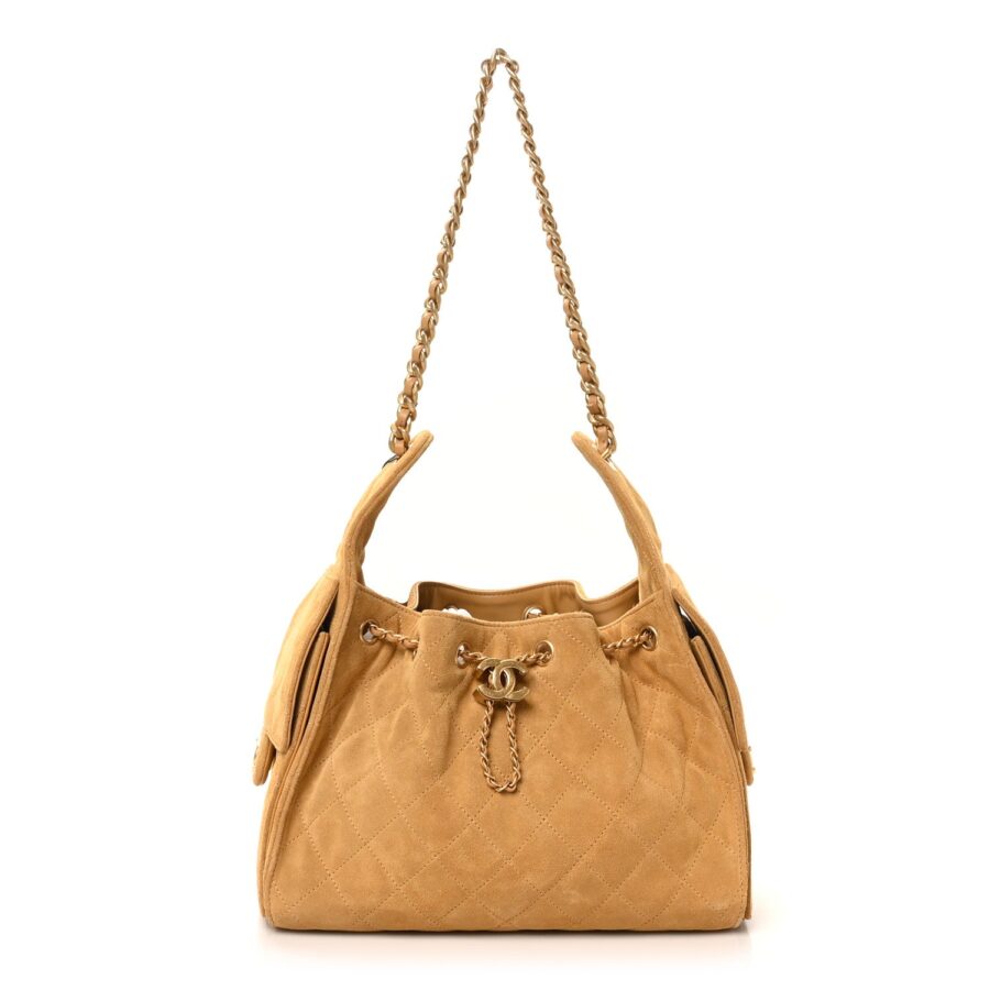 Chanel handbag beige – front view