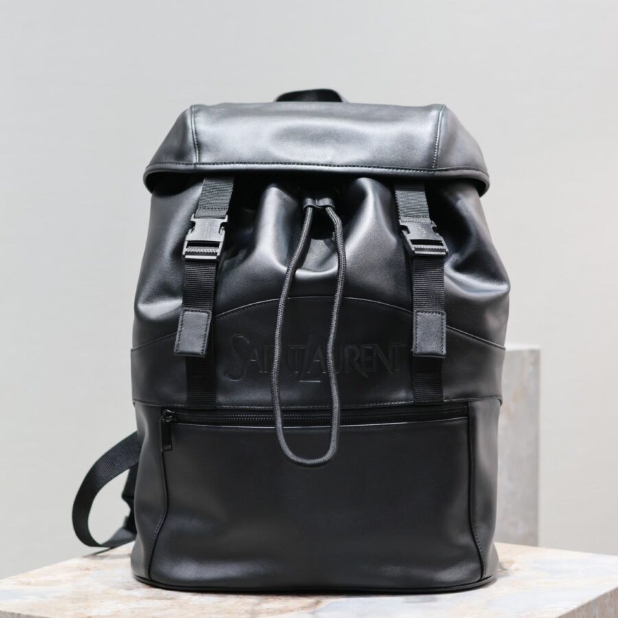 Designer Backpack black bag – front view