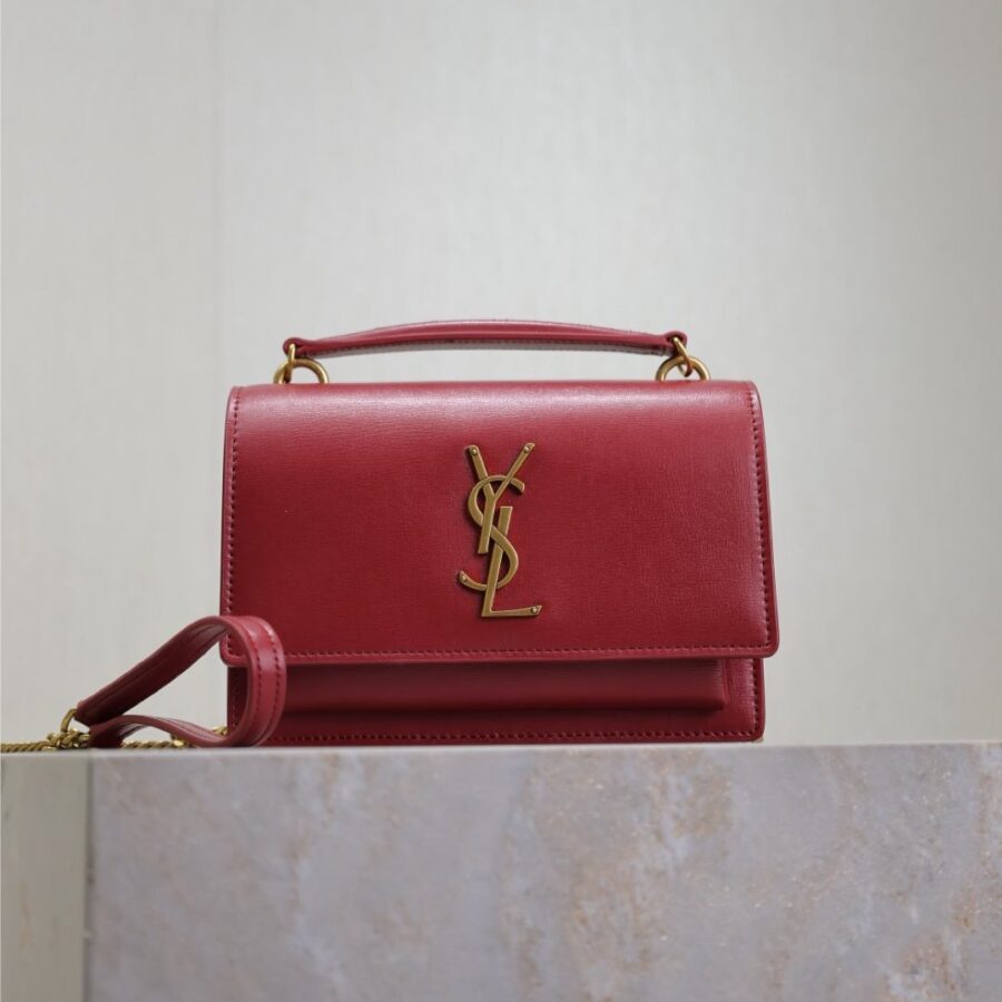 Saint Laurent Sunset red bag – front view