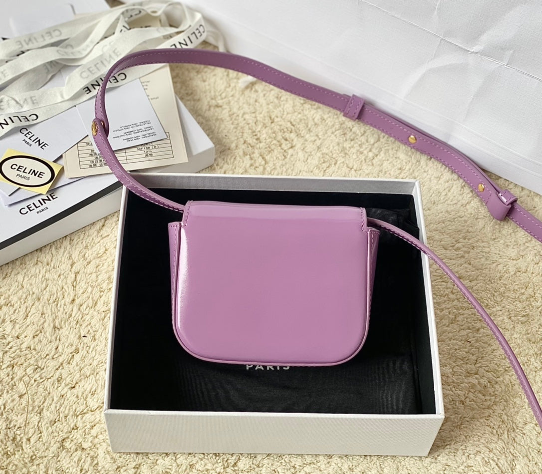 TEEN Triomphe 11CM Purple Calfskin