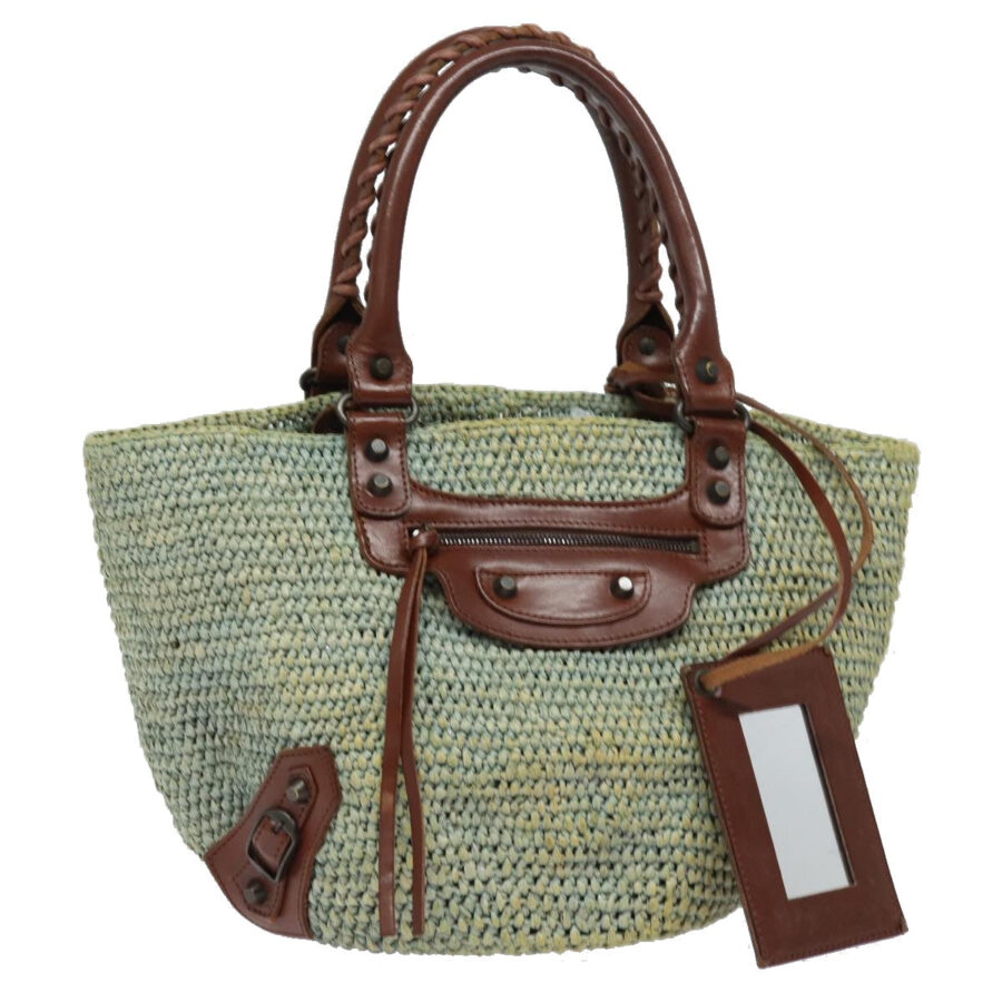 Balenciaga handbag blue – front view